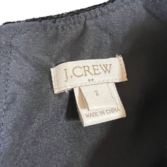 J.Crew Blouse Black Velvet Velour Drapy Peplum Ruffle Sleeveless Top Size 2 - Picture 2 of 7